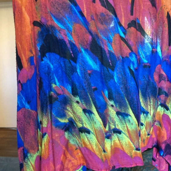 Flowy Bright Summer Shawl - Picture 4 of 4